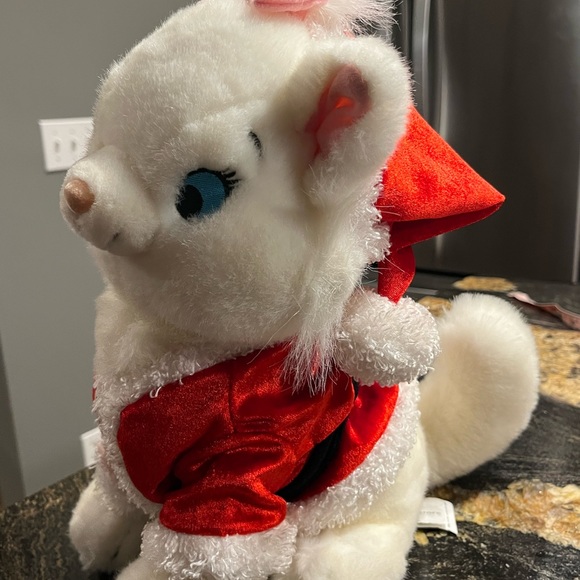 White CAT Aristocats marie stuffed animal Disney Store Plush Christmas 12” TOY - Picture 3 of 14